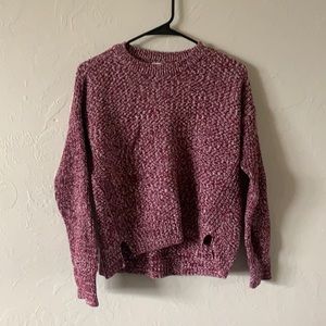 Oversized maroon sweater